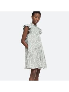 Sea New York Thandi Textured Tunic Dress in Mint sz XXS